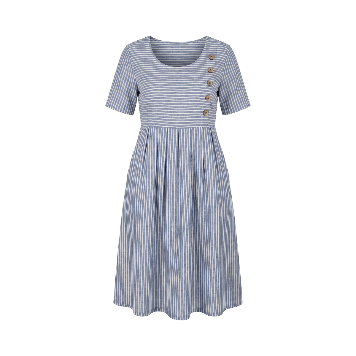 Vestido Midi a Rayas