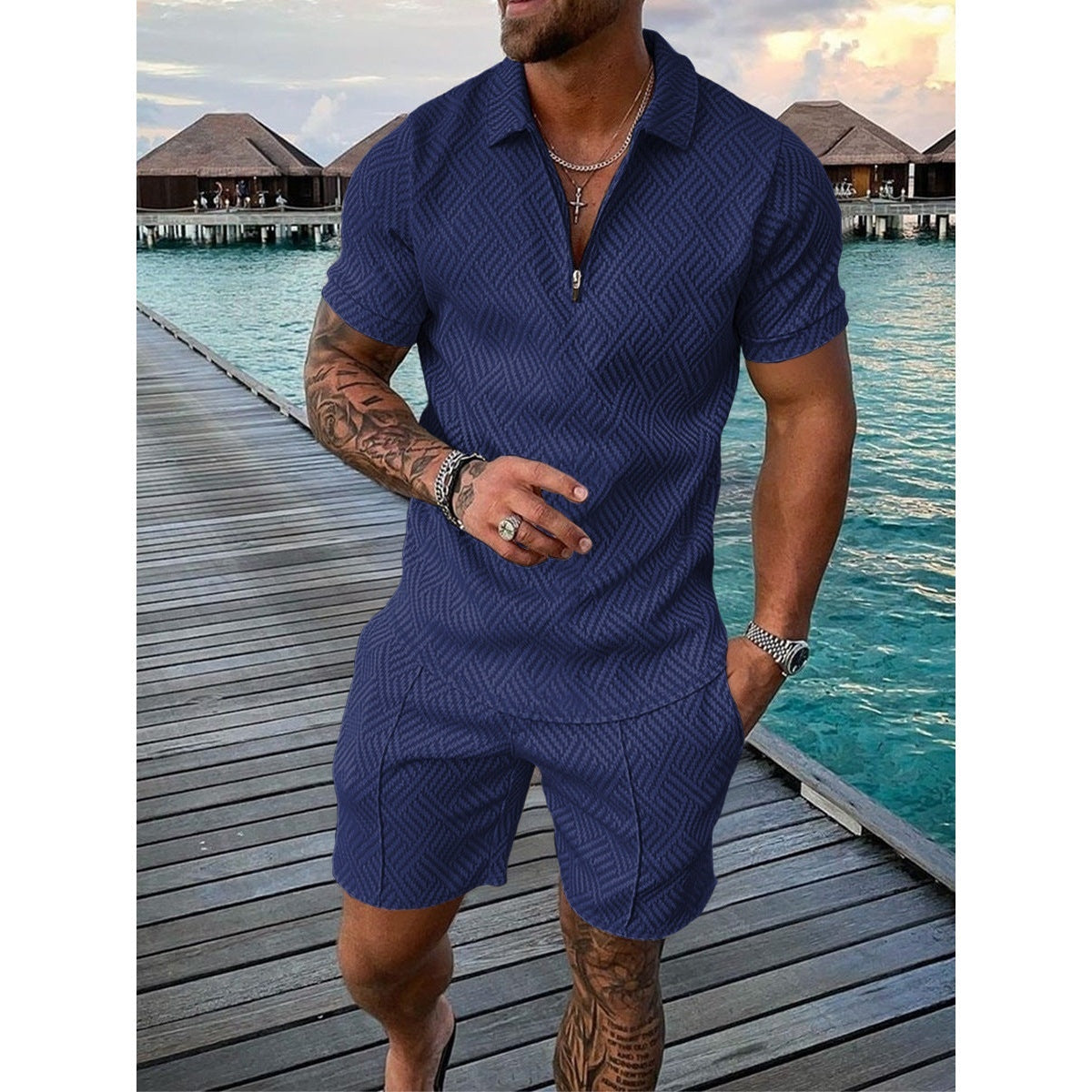 Conjunto de Polo con Cremallera Olbia