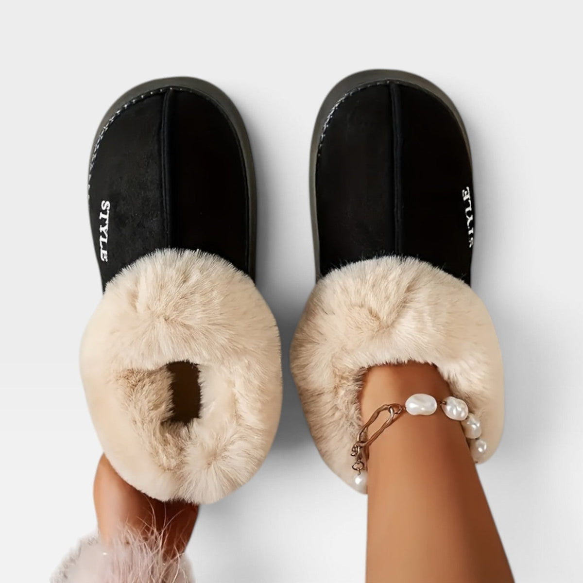 Botas de Mujer de Suede Cálidas con Forro de Piel