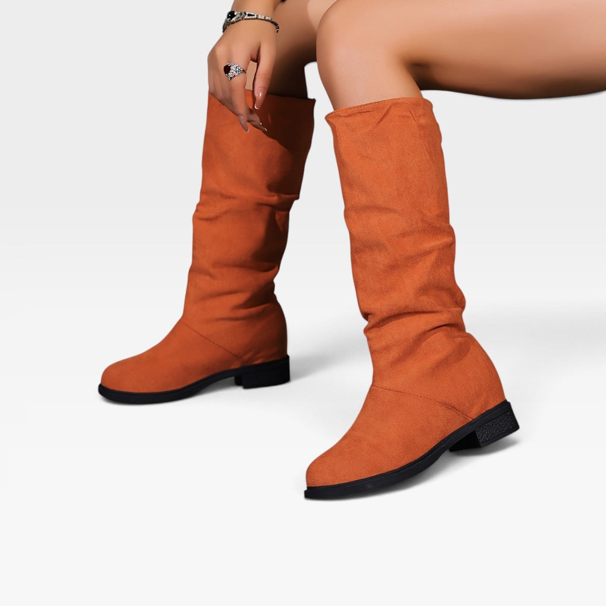 Botas de Ante Altas para Mujer