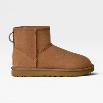 Botas Mini de Ante de Piel de Vaca para Mujeres – Botas de Invierno de Altura de Tobillo Acogedoras