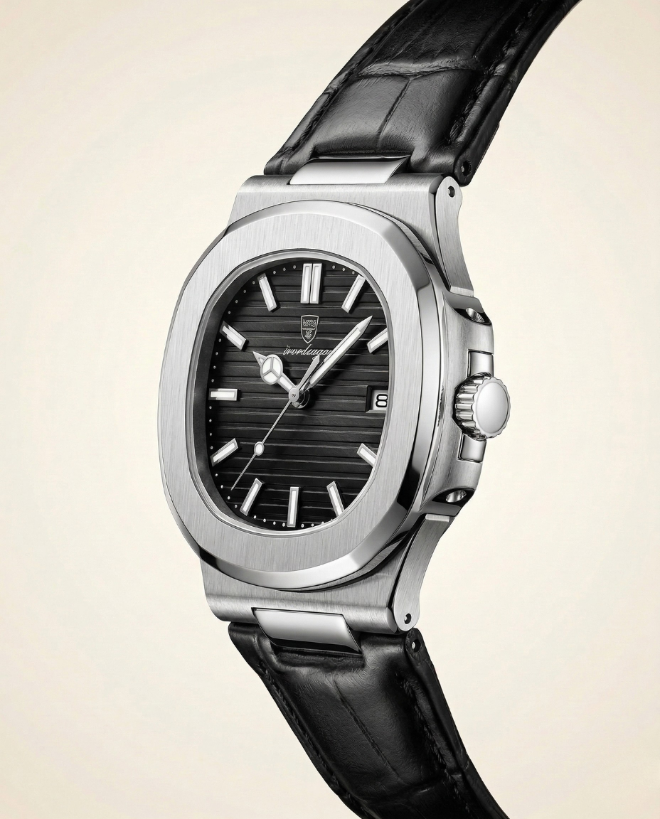 El Reloj de Cuero Negro