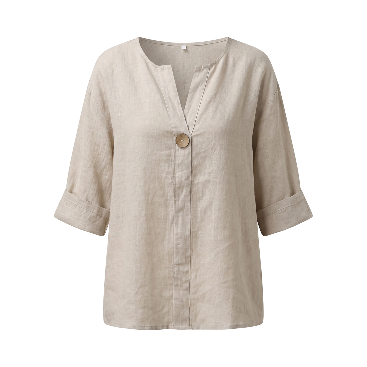 Blusa de Botón Relajada
