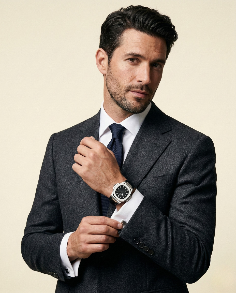 El Reloj de Cuero Negro
