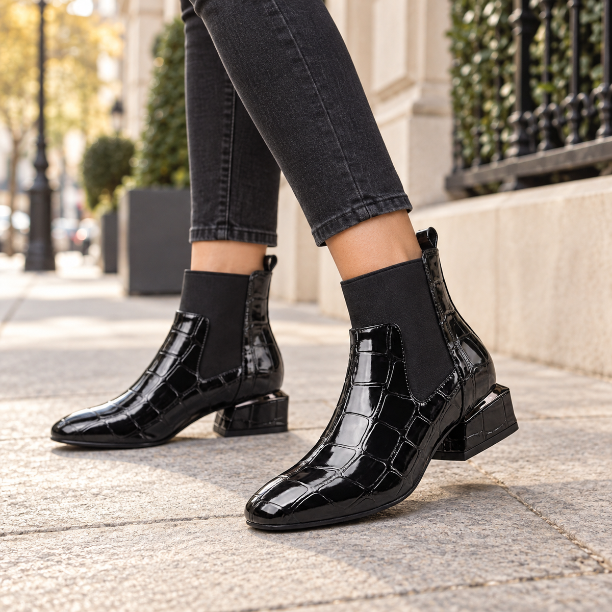 Botas de Cuero Chelsea para Mujeres