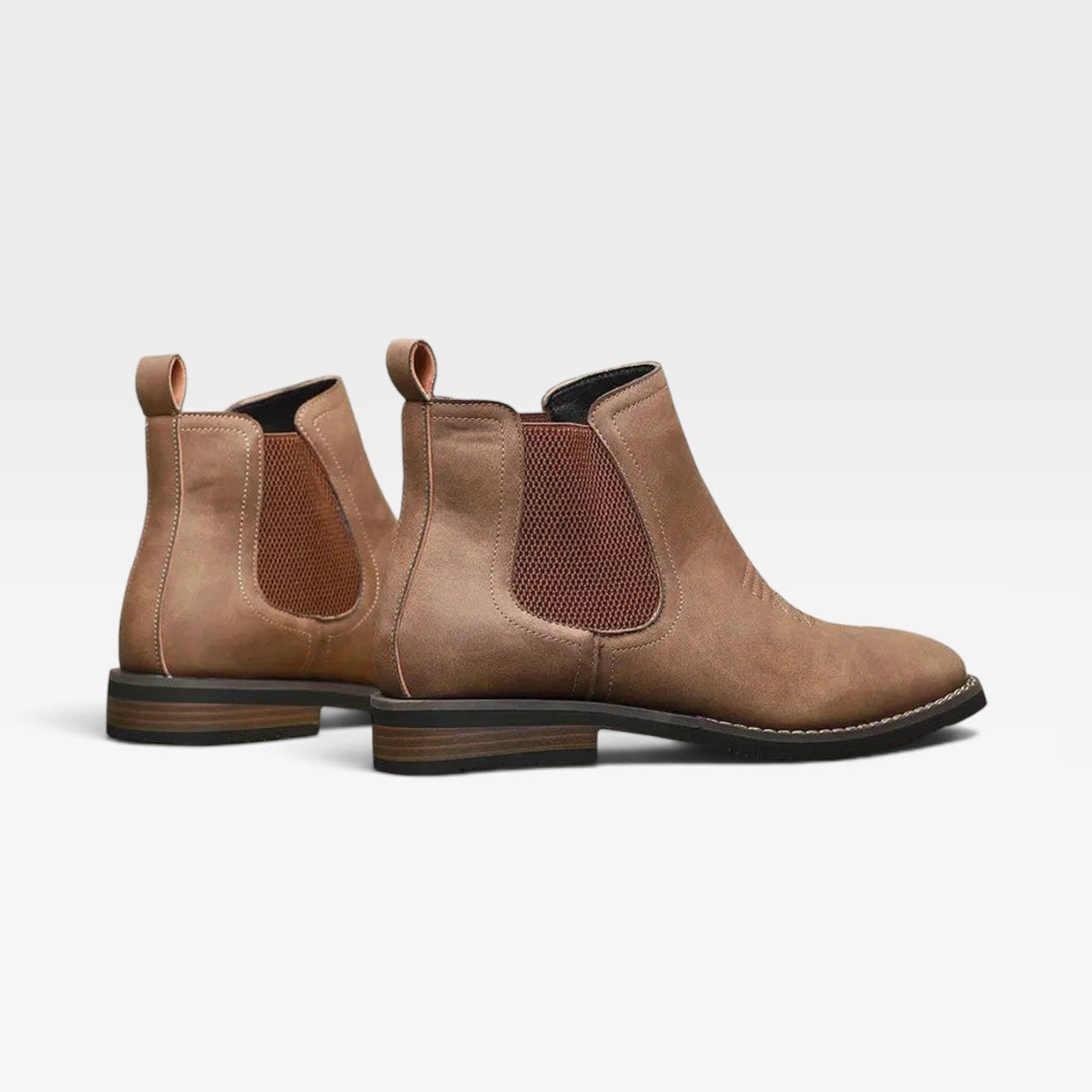 Botas Chelsea de Cuero Ortopédicas para Hombre