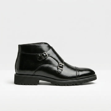Botas de Cuero para Hombre con Hebilla Monk