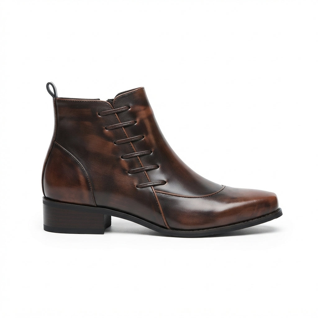 Botas de Tobillo Pulidas de Punta para Hombre