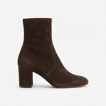 Botas de Tobillo de Ante con Tacón para Mujer, Comodidad Todo el Día