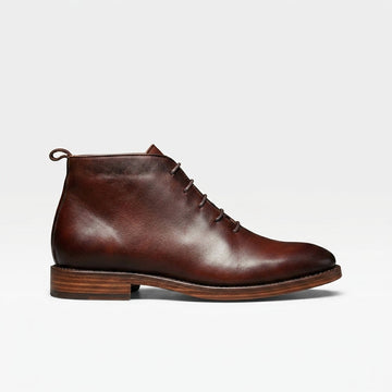 Botas de Cuero para Hombre con Cordones hasta el Tobillo