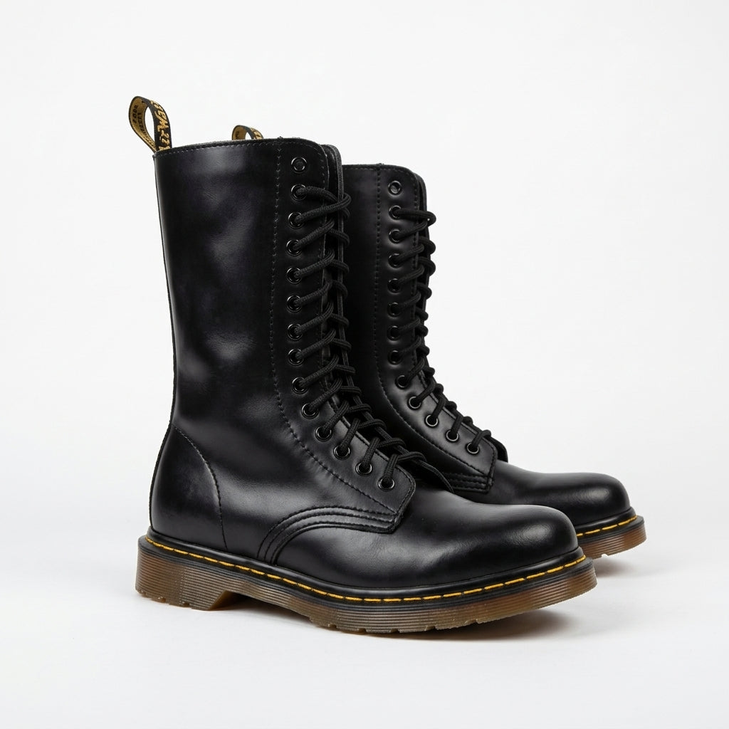 Botas de Combate de Cuero Versátiles para Hombre