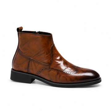 Botas de Cuero con Puntería para Hombre