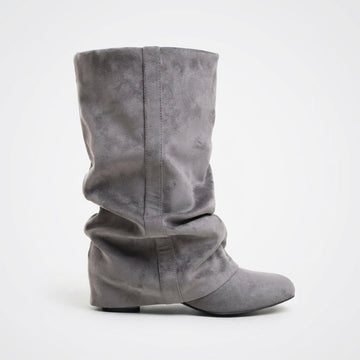 Botas de Suede Sueltas para Mujer