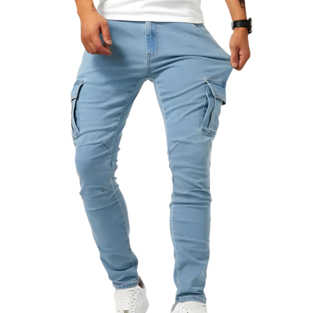 Pantalones Cargo Marino