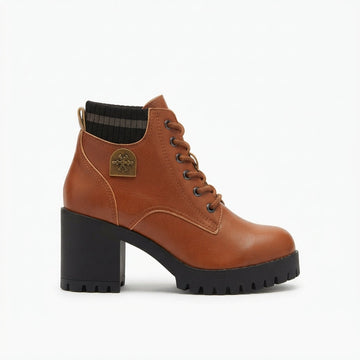 Botines de Tacón con Plataforma para Mujer
