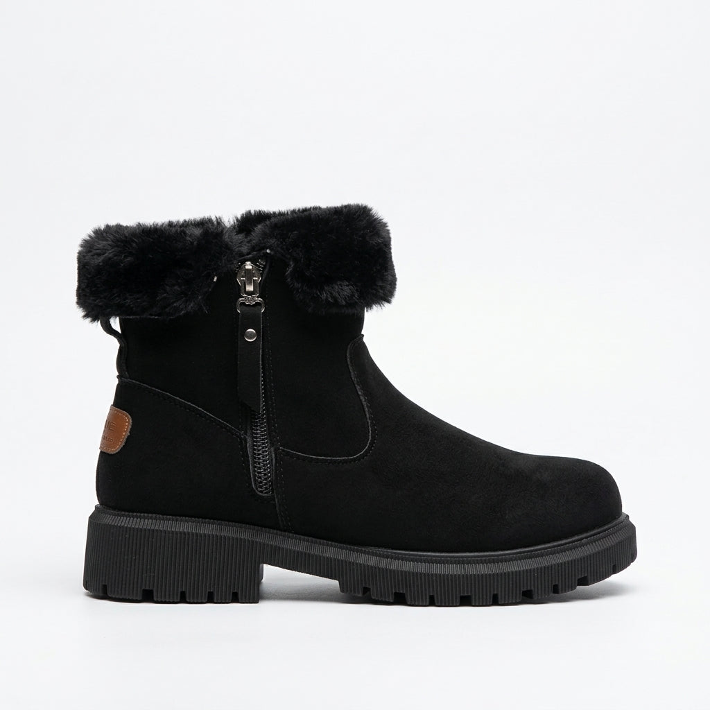 Botas de Tobillo de Ante Suave con Cierre Lateral para Mujer
