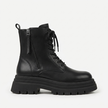 Botas de Tobillo de Plataforma de Combate para Mujeres