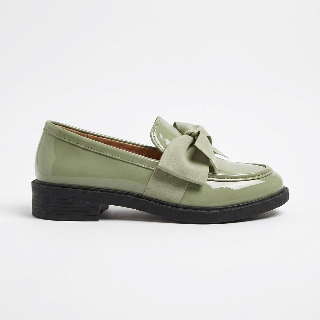 Mocasines Brillantes con Lazo para Mujeres