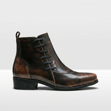 Botas de Cuero de Puntera Afilada para Hombre