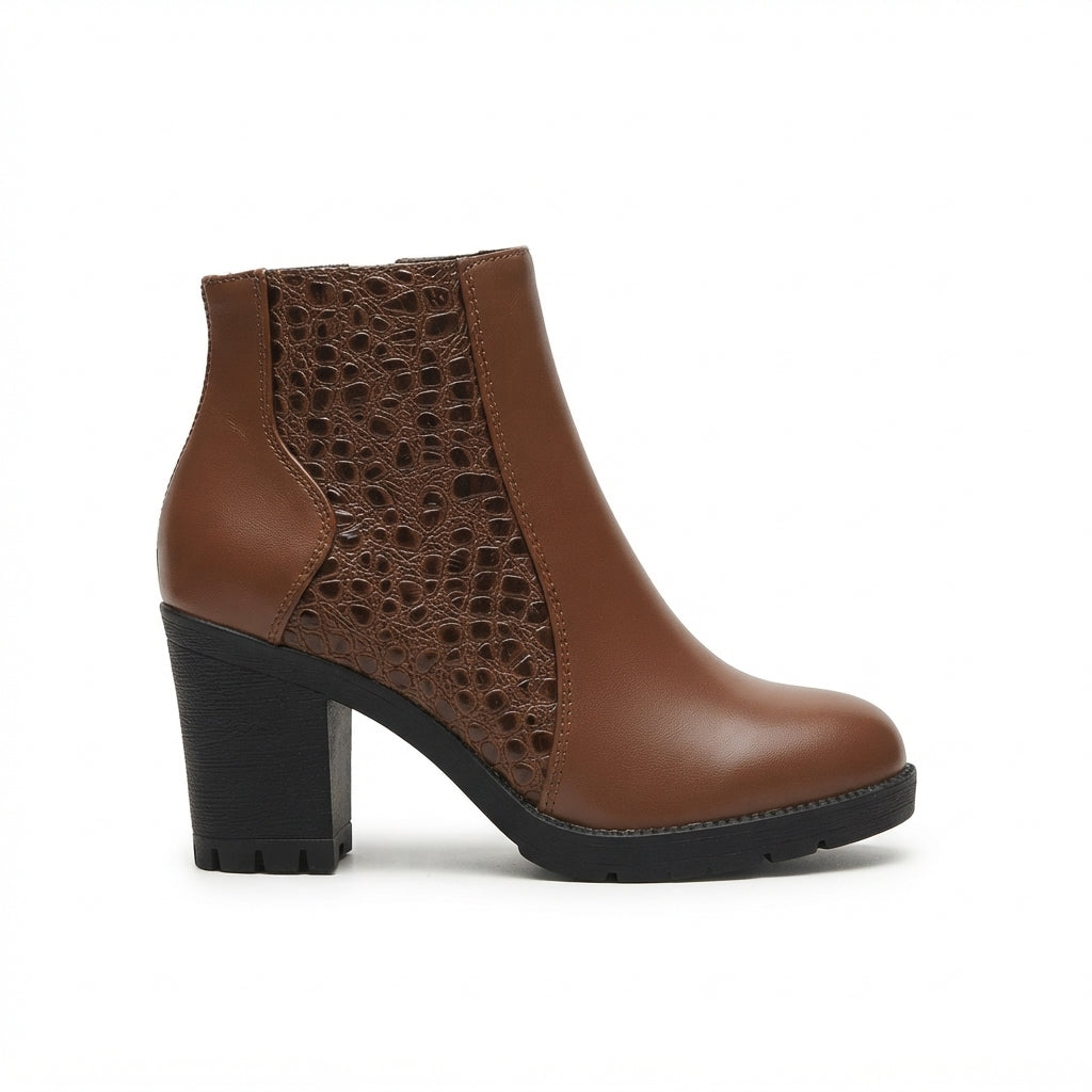 Botines de Tacón de Croc para Mujer
