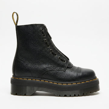 Botas de Combate de Cuero con Plataforma para Mujeres