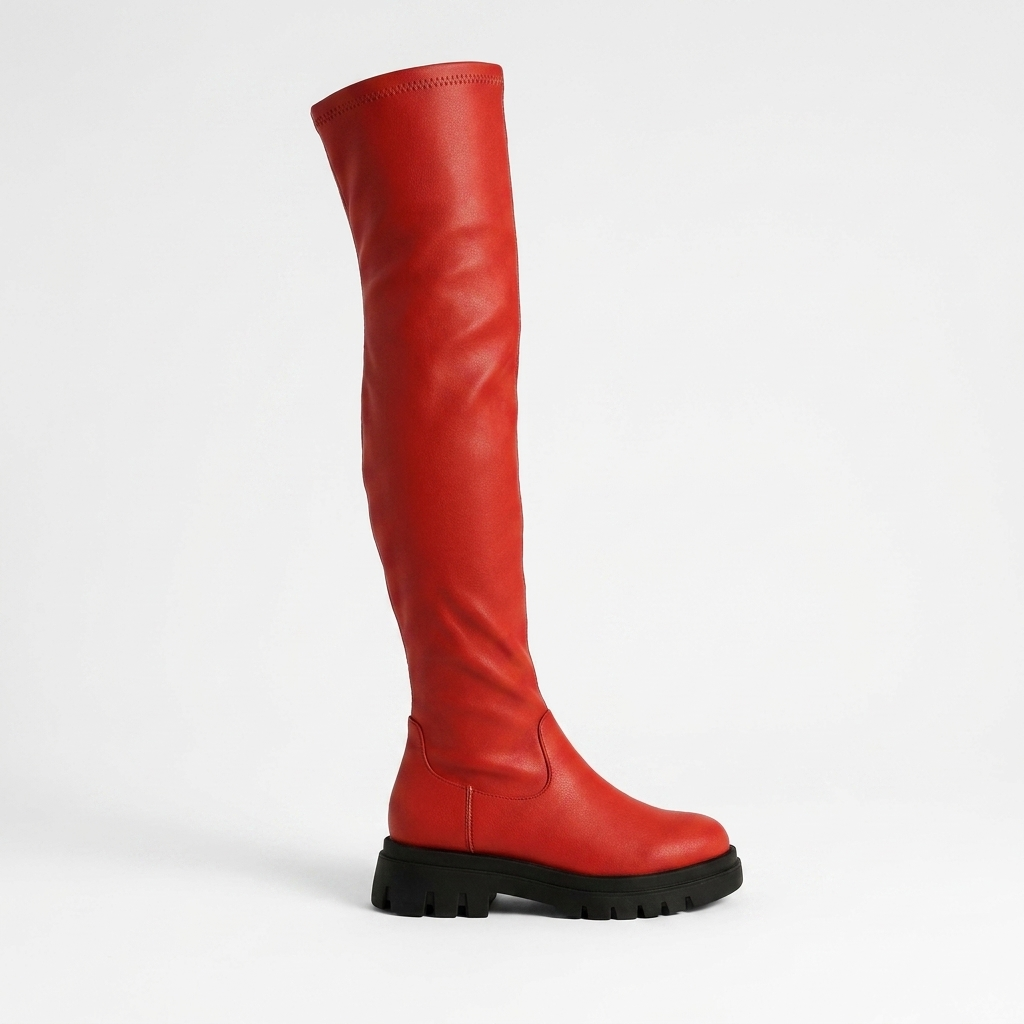 Botas de Plataforma Altas por Encima de la Rodilla para Mujer