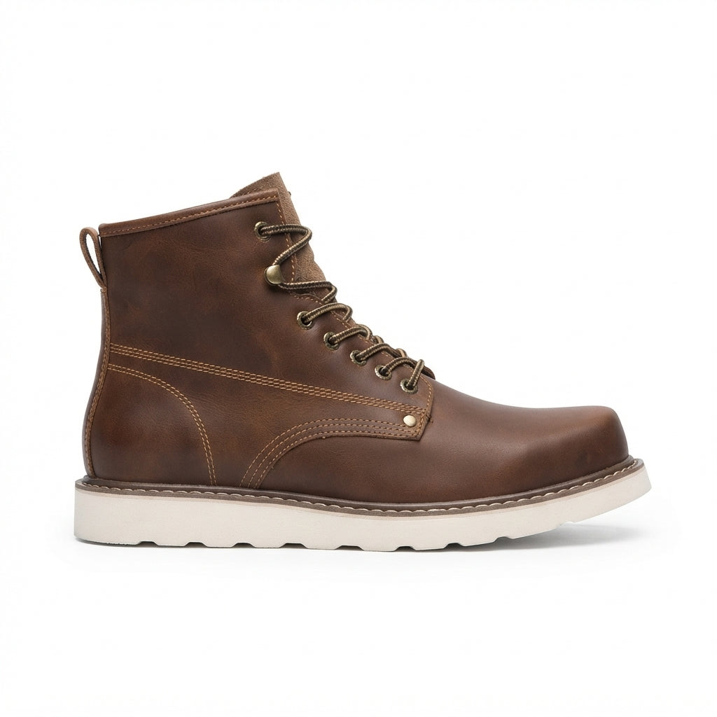 Botas de Cuero para Hombre con Cordones