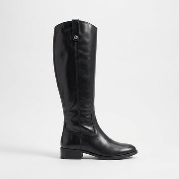 Botas de Cuero de Caño Alto para Mujer con Pantorrilla Ancha