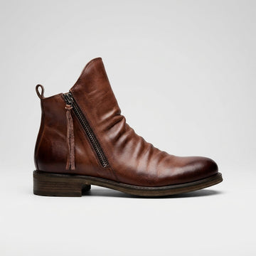 Botas de Cuero para Hombre con Caída en el Tobillo