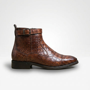 Botas de Cuero con Hebilla para Hombre