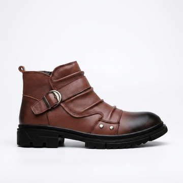 Botas de Cuero con Hebilla para Hombre