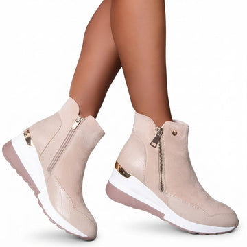 Botas de tobillo con tacón ortopédicas para mujer