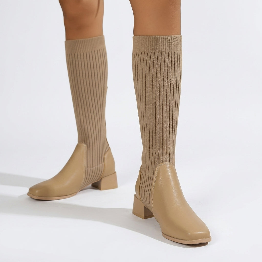 Botas de Cuero Altas hasta la Rodilla para Mujer