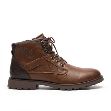 Botas de Cuero con Cordones para Hombre