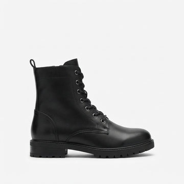 Botas de combate con cordones para mujer