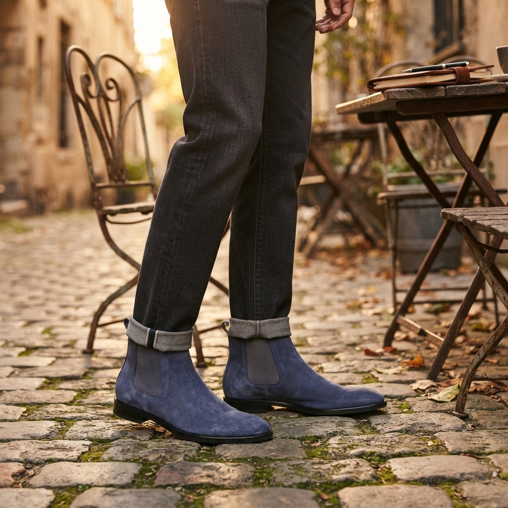 Botas Chelsea de Cuero Inteligente para Hombre