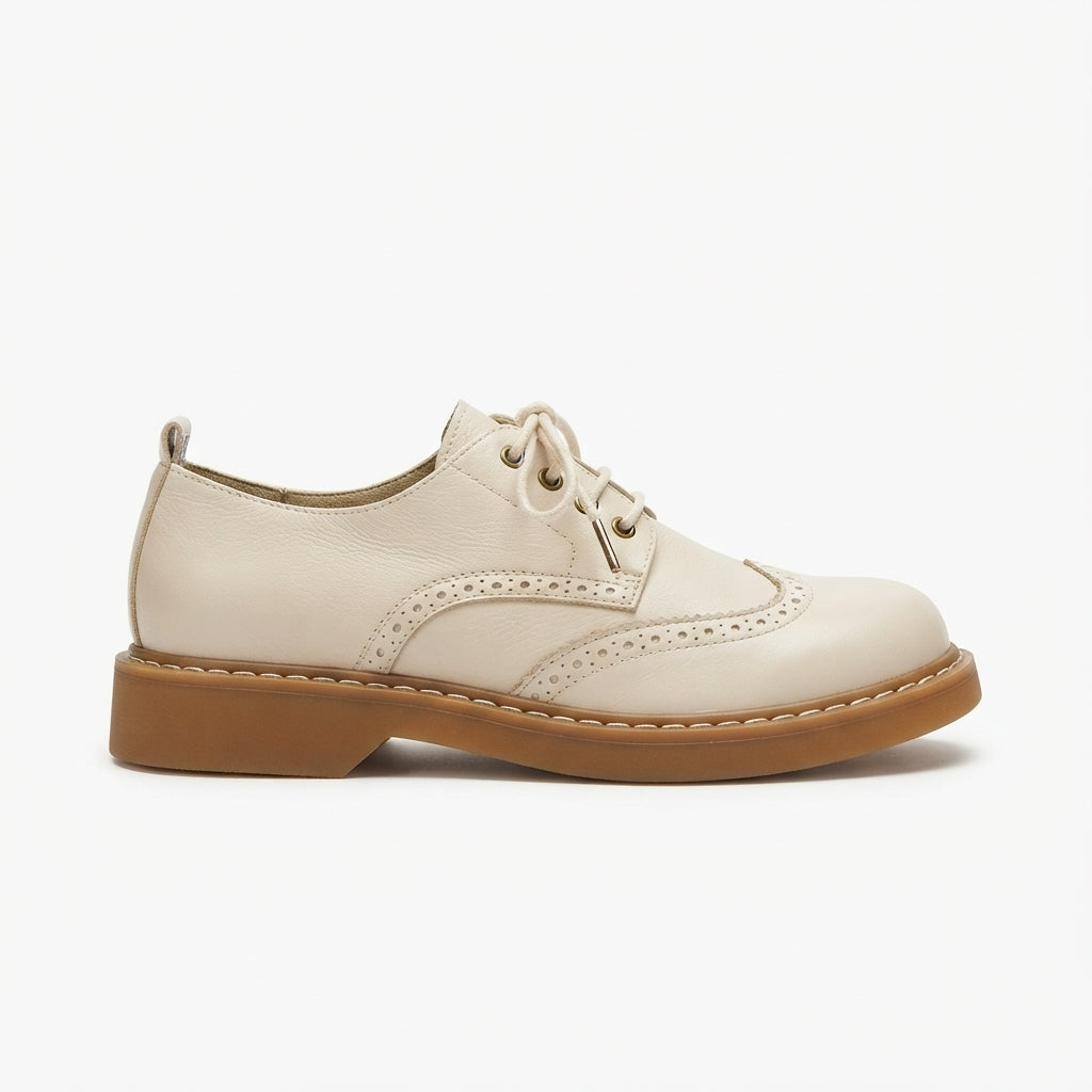 Zapatos Oxford Brogue Clásicos para Mujer