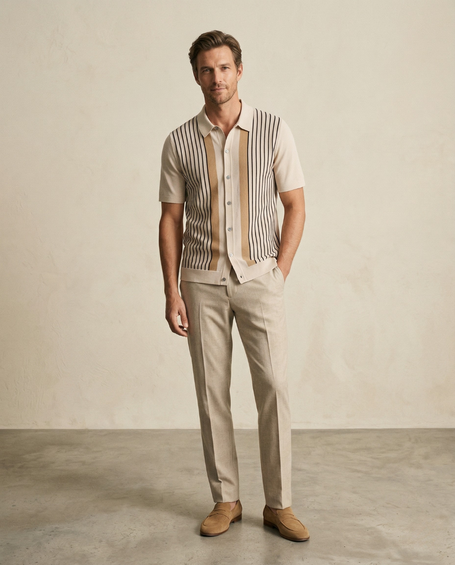 Camisa Polo con Botones Línea Heritage
