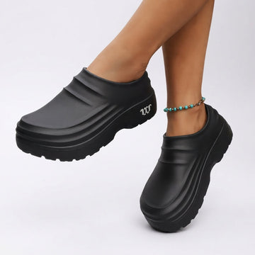 Zuecos de Plataforma Impermeables para Mujeres