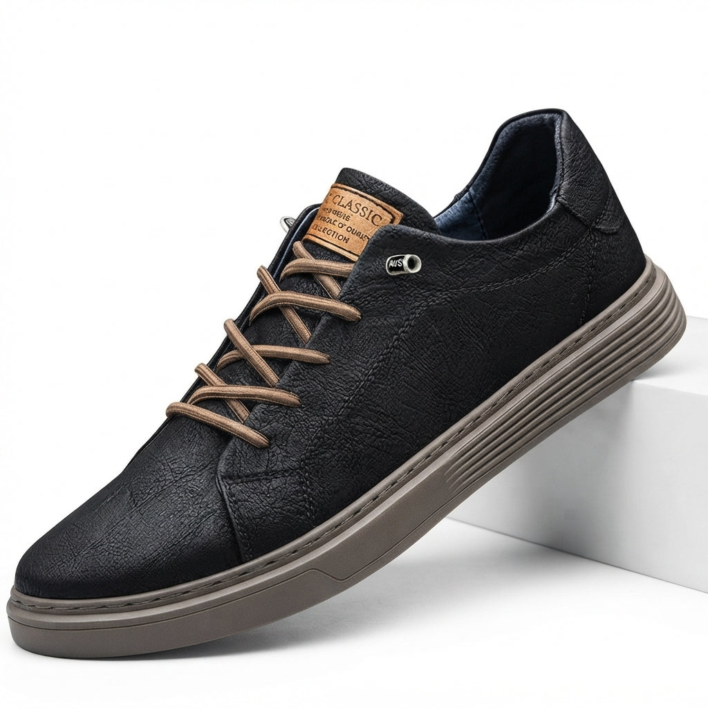 Zapatillas de Cuero para Hombre con Cordones