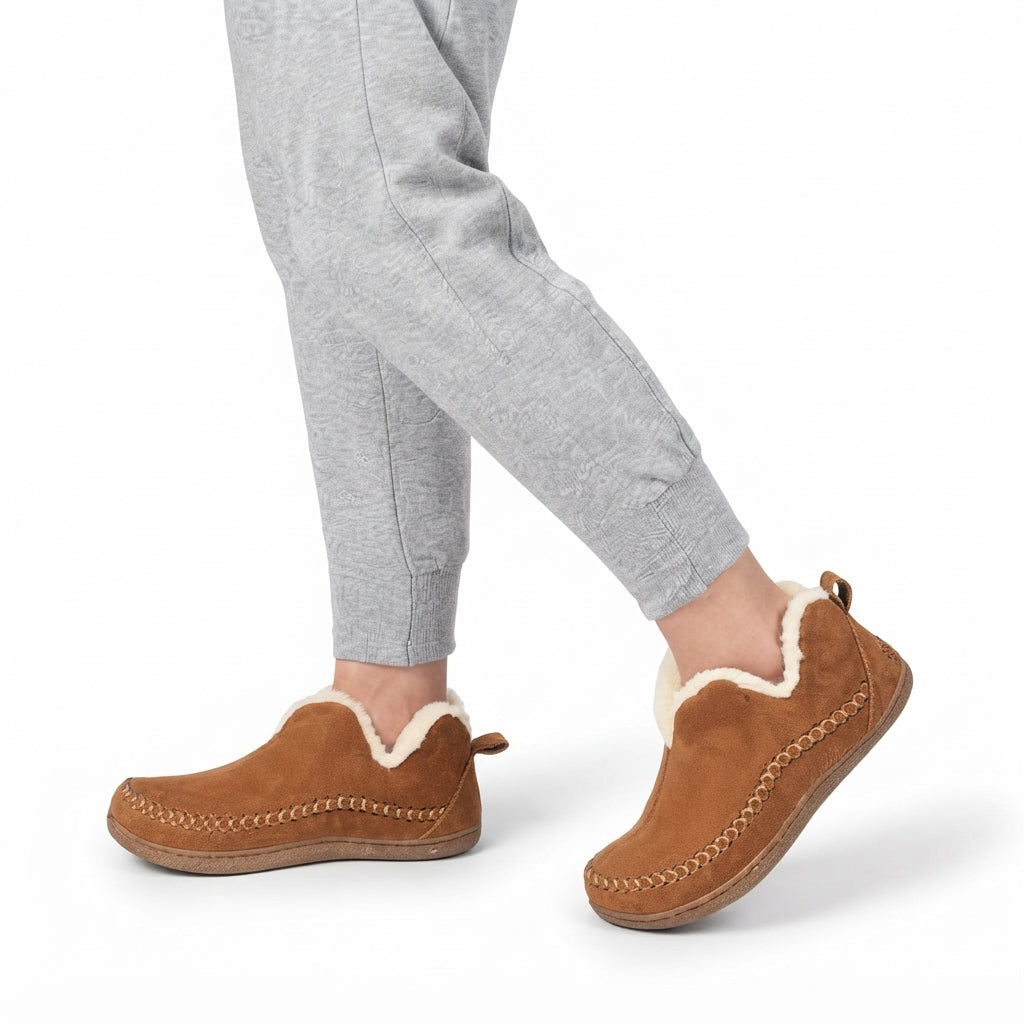 Botas de Tobillo de Mujer con Forro de Forro Polar Ortopédico
