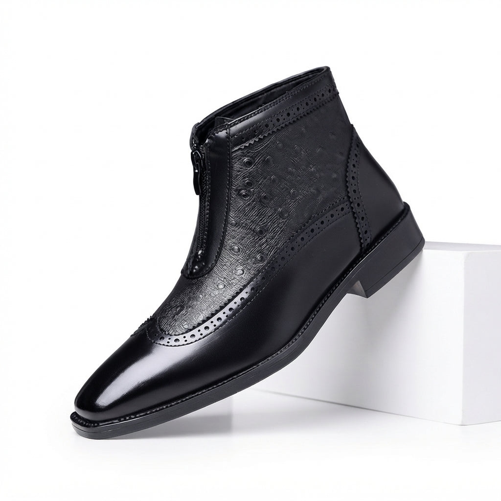 Botas de Cuero Brogue para Hombre