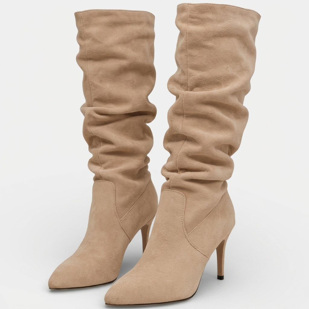 Botas de Ante Altas para Mujer