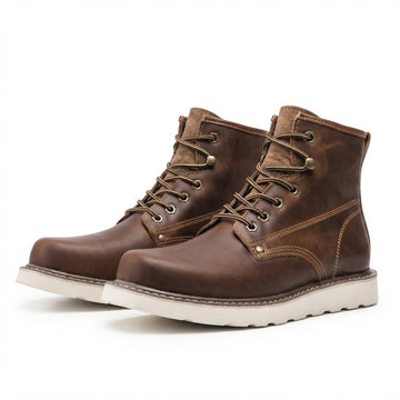 Botas de Cuero para Hombre con Cordones