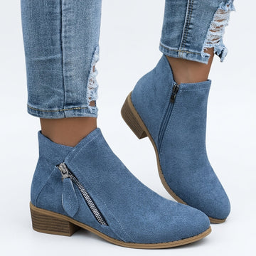 Botines de Tacón Bajo para Mujeres