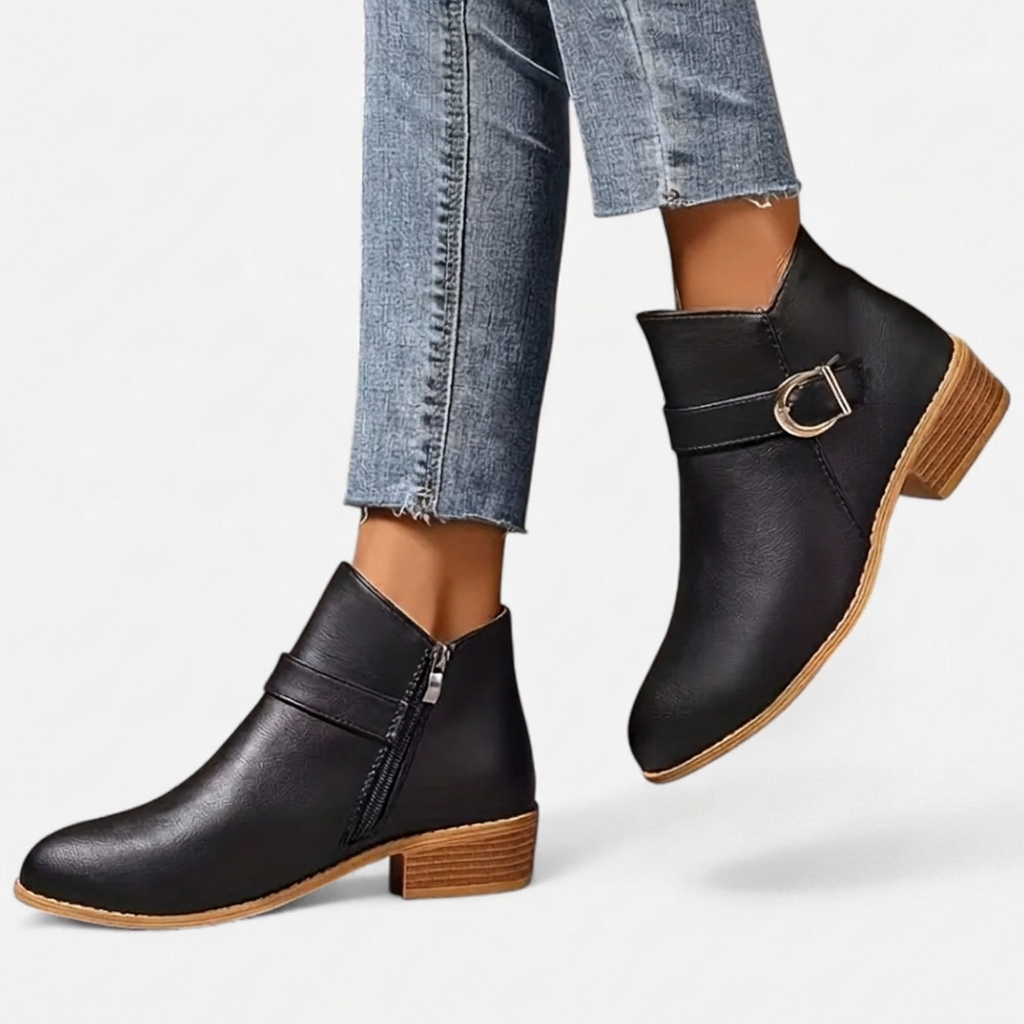 Botines de Tacón Punta Fina para Mujer