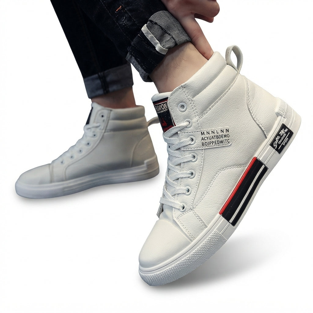 Zapatillas Altas de Hombre con Cordones Relajadas