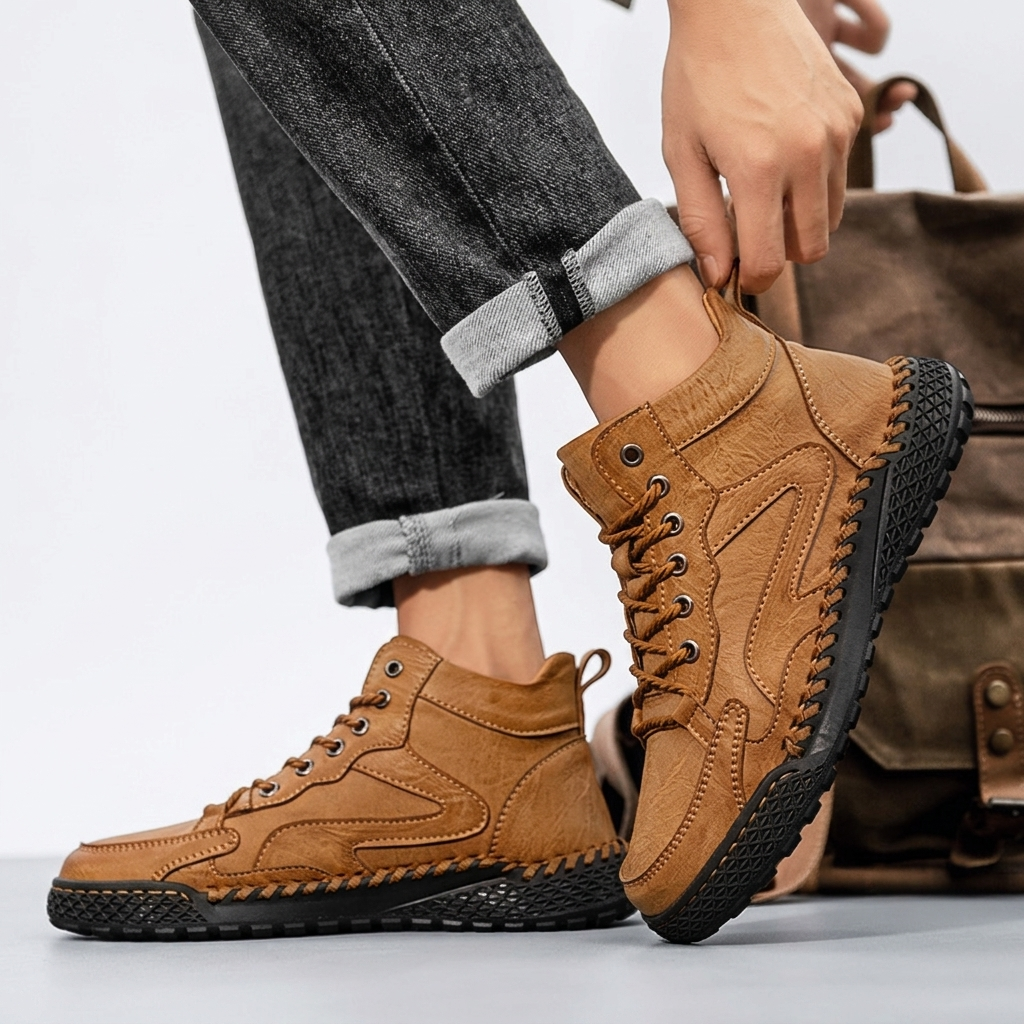 Zapatillas de Trail de Cuero para Hombre – Sneakers