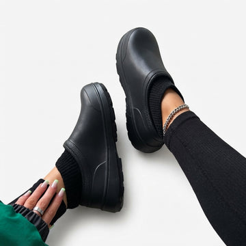 Zuecos Acolchados y Resistentes al Clima para Mujeres