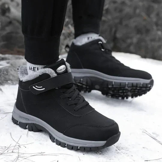 Botas de Invierno Forradas de Piel Unisex – Botas Exteriores Cálidas y Acolchadas